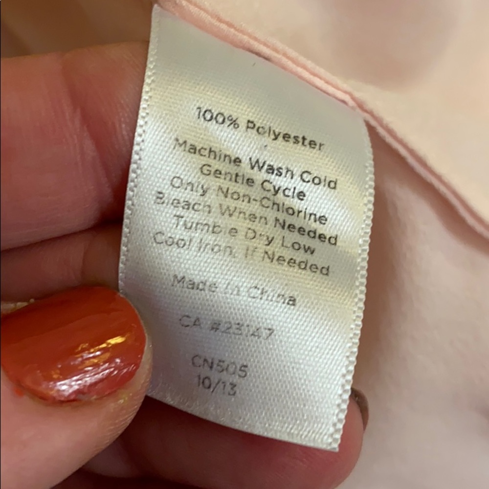 Silky Talbots Soft Pink Button Down. Classic Sz 12 - image 6